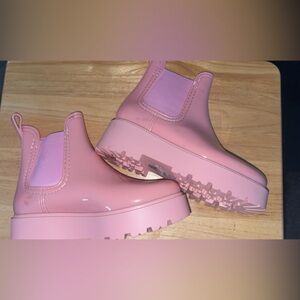 ASOS Pink Winter Rain Boots